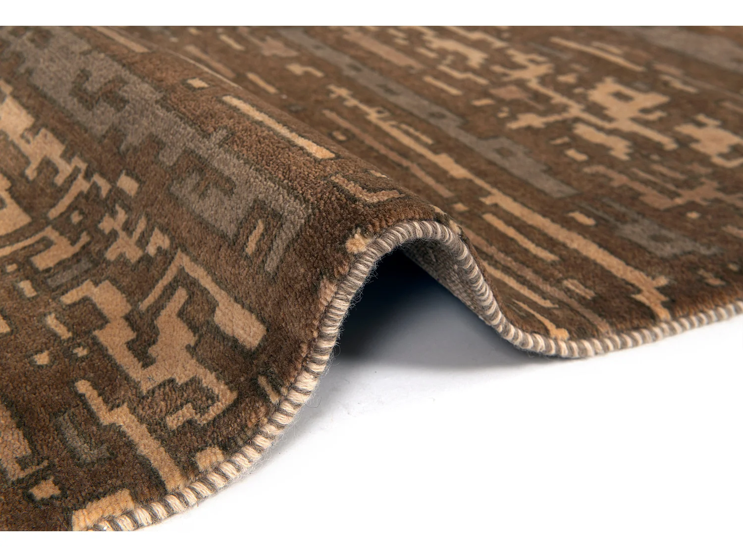 Wollteppich 246x307 Braun Juma