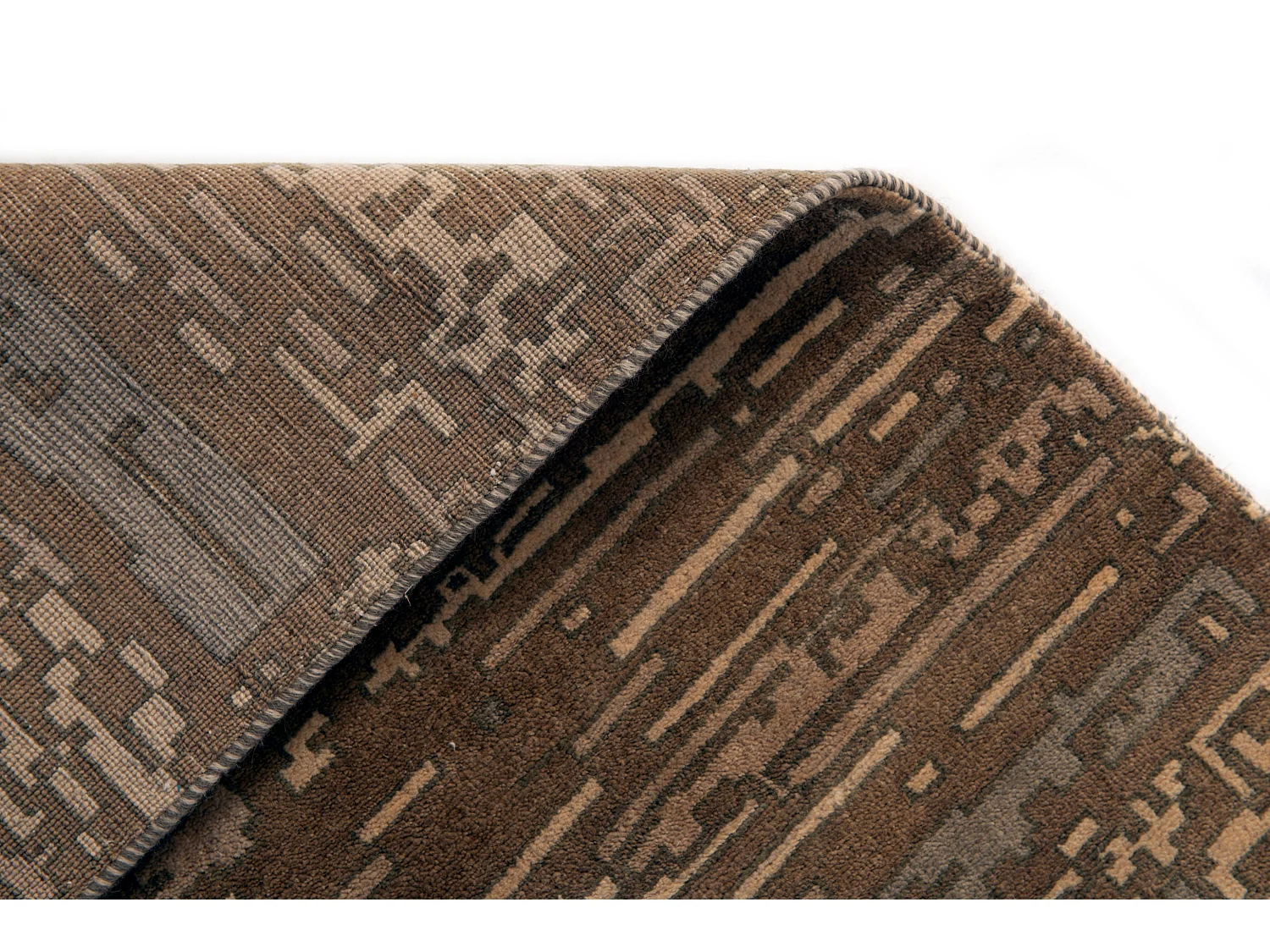 Wollteppich 246x307 Braun Juma