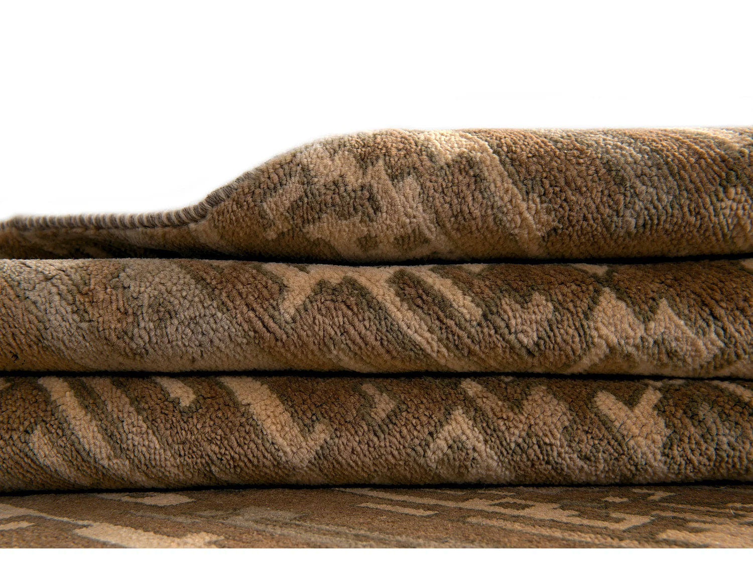 Wollteppich 246x307 Braun Juma