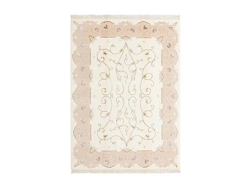 Wollteppich 150x208 Beige Darya