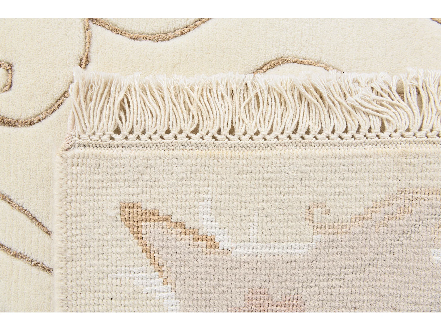 Wollteppich 150x208 Beige Darya