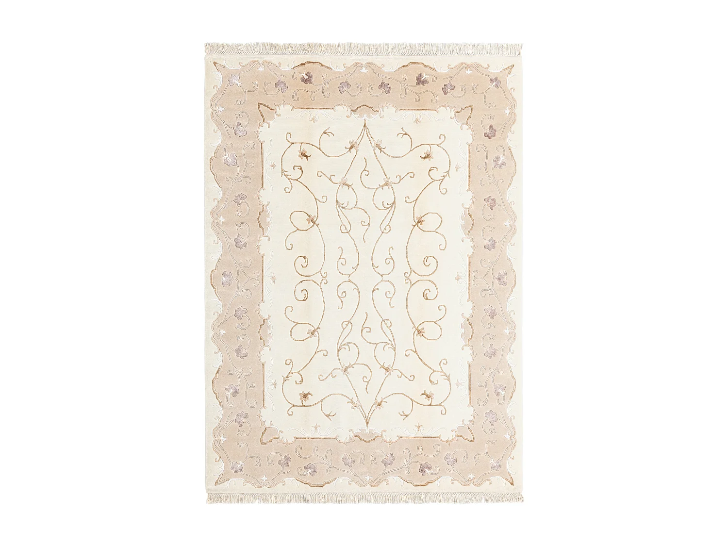 Wollteppich 150x208 Beige Darya