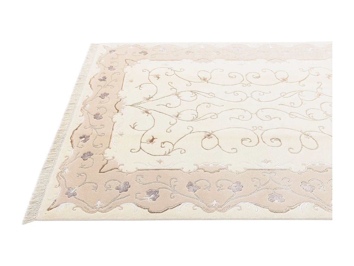 Tapis de laine 150x208 beige Darya