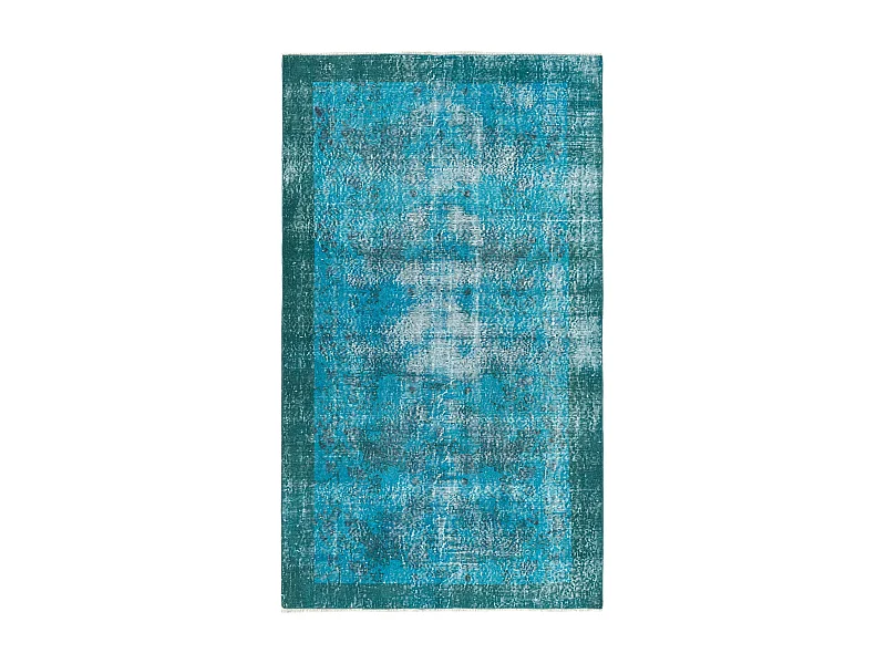 Wollteppich 114x201 Blau Ultra Vintage
