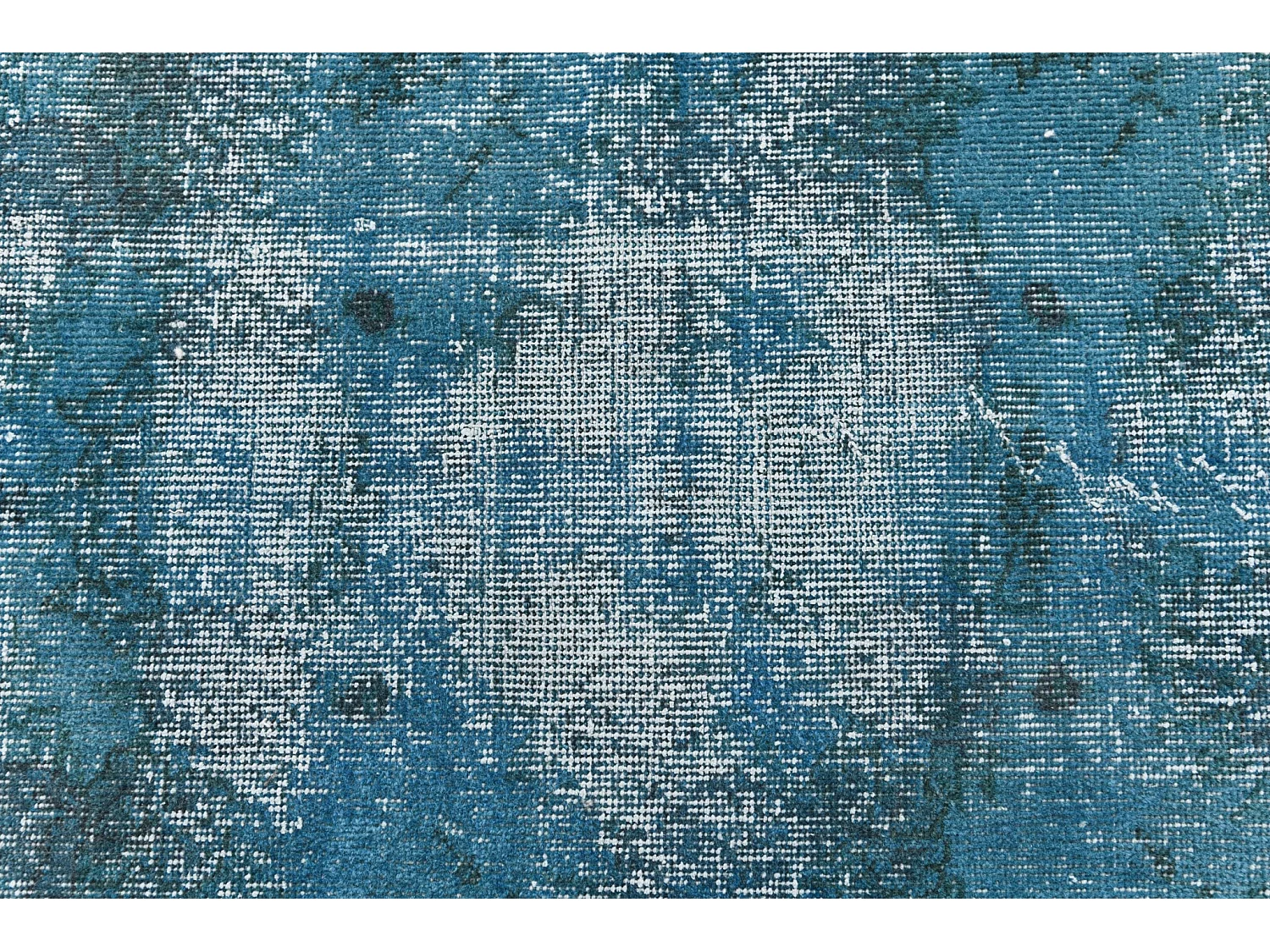 Tappeto in lana 114x201 Blu Ultra Vintage