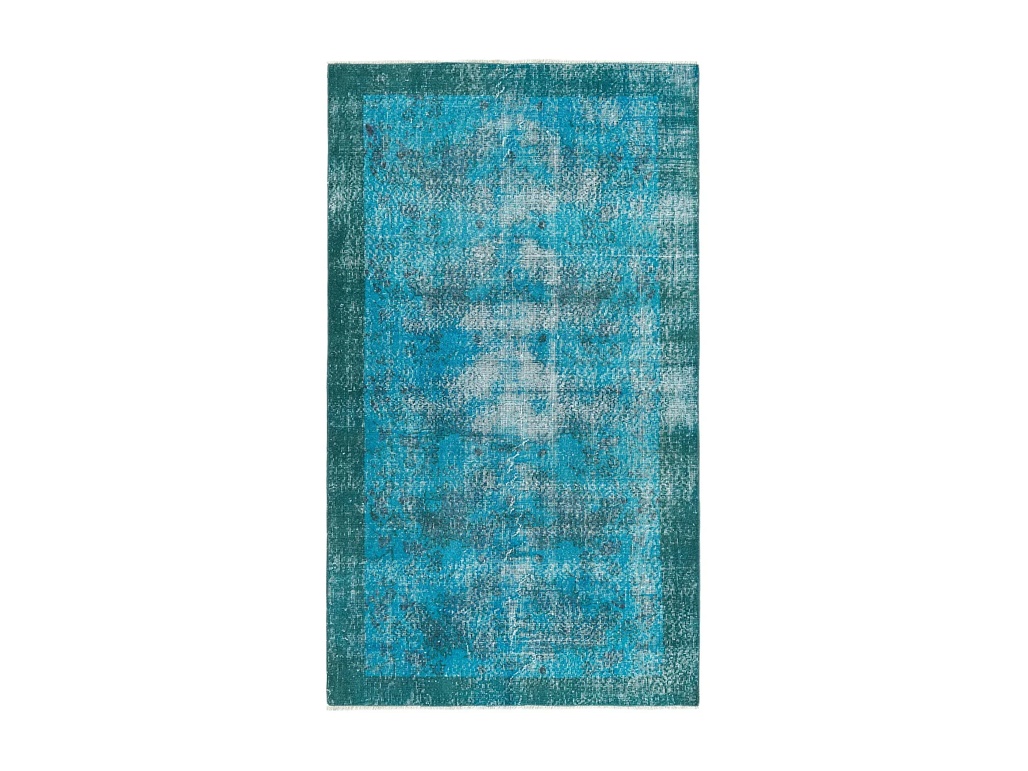 Tappeto in lana 114x201 Blu Ultra Vintage