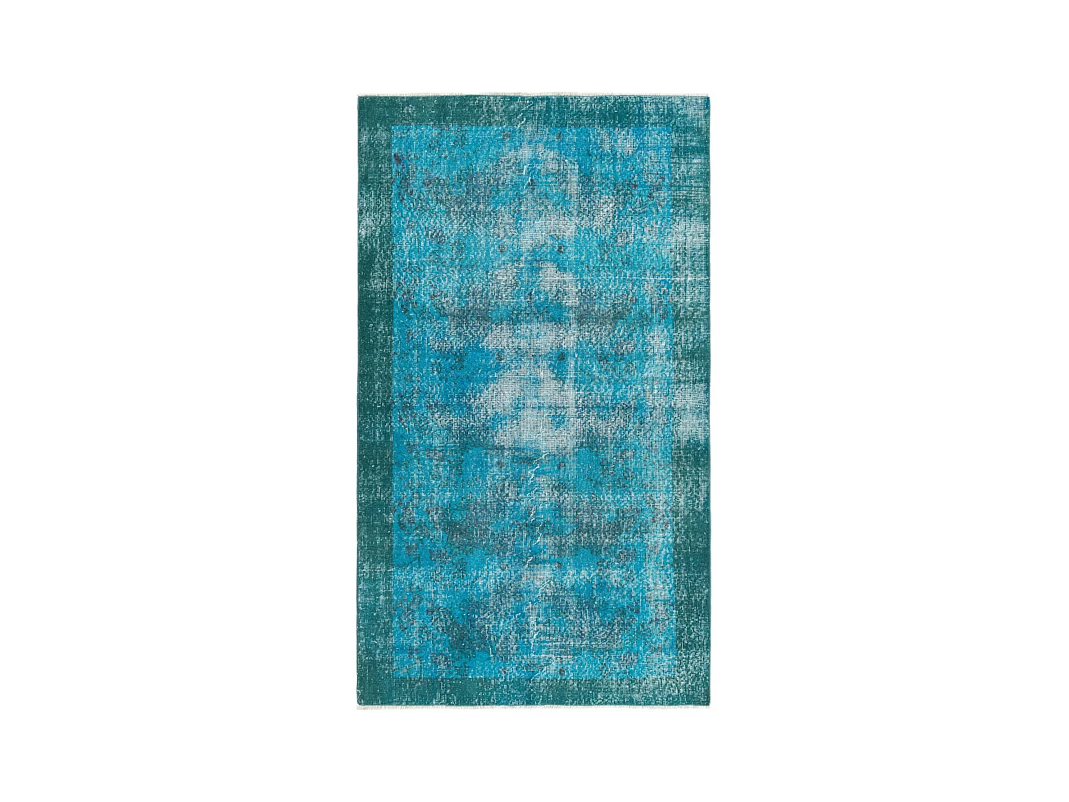 Tapis de laine 114x201 Bleu Ultra Vintage