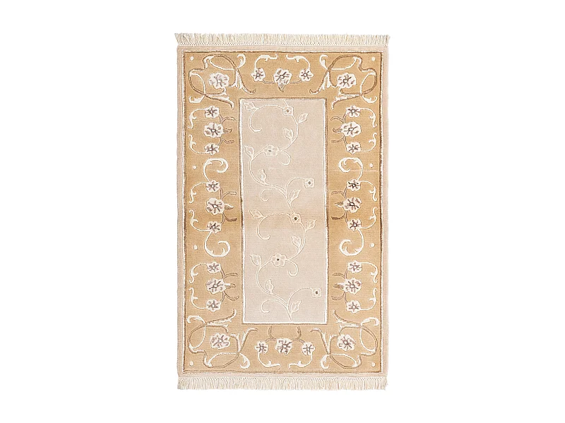 Wollteppich 86x137 Beige Darya