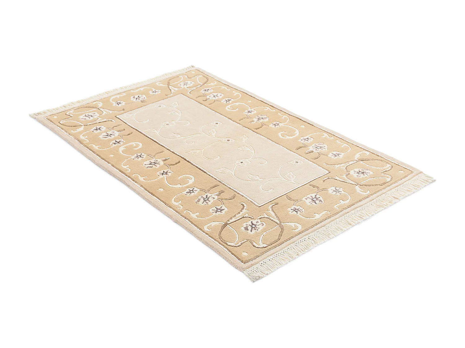 Tapis de laine 86x137 beige Darya
