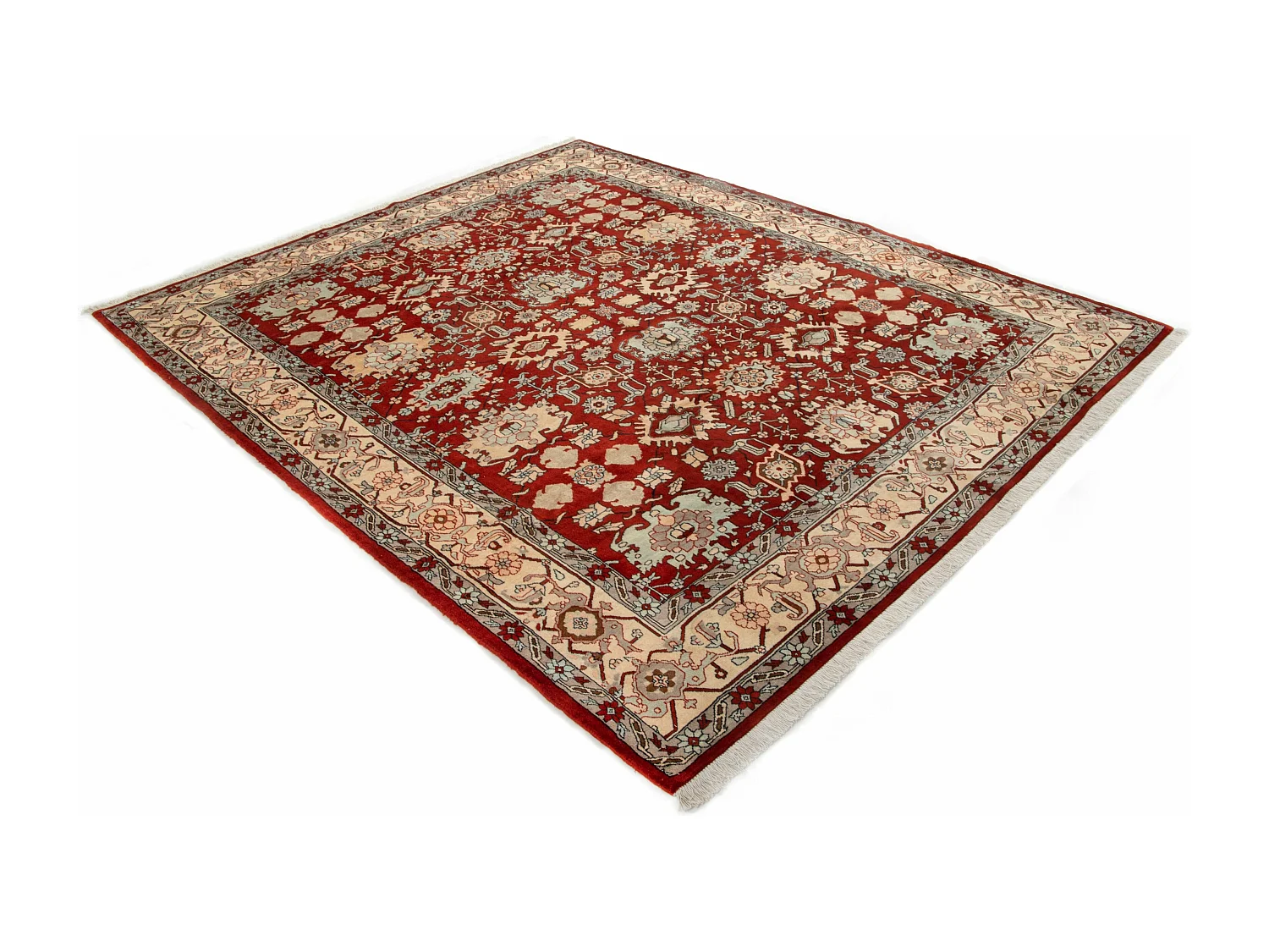 Tapis de laine 255x300 rouge Tabriz