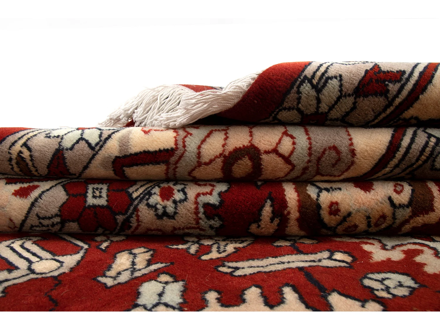 Tapis de laine 255x300 rouge Tabriz