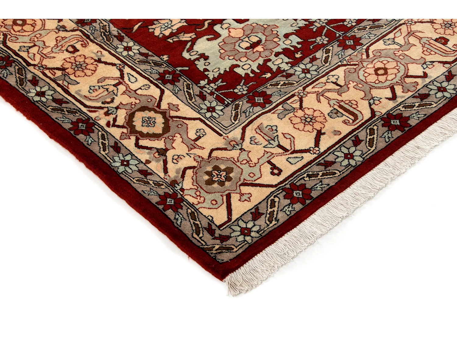 Tapis de laine 255x300 rouge Tabriz