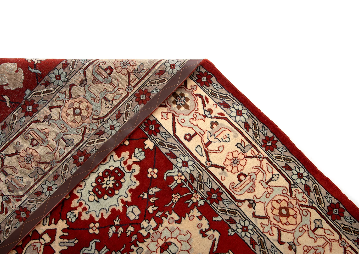 Tapis de laine 255x300 rouge Tabriz