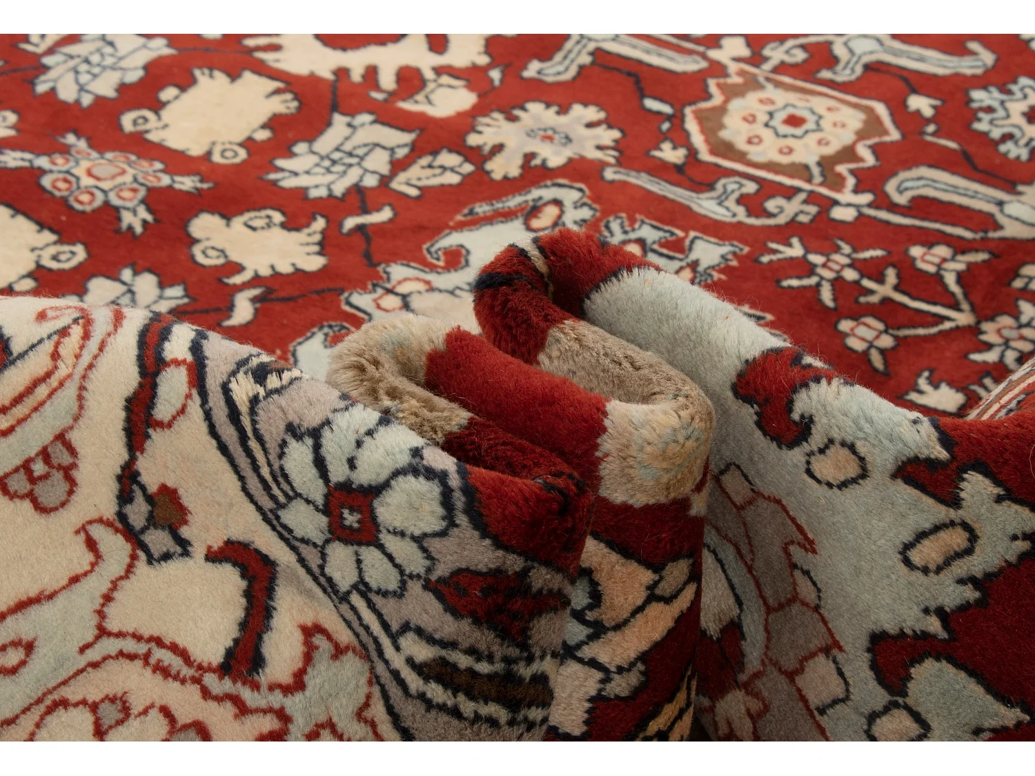 Tappeto in lana 255x300 rosso Tabriz