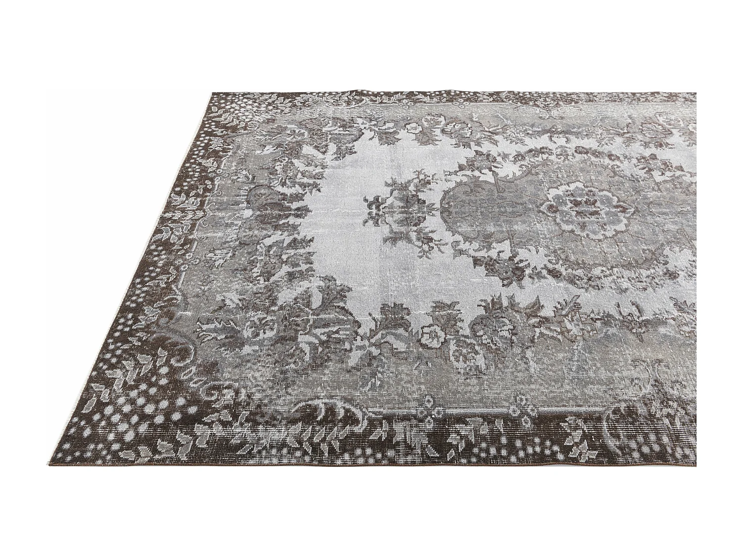 Tapis de laine 183x300 gris Ultra Vintage