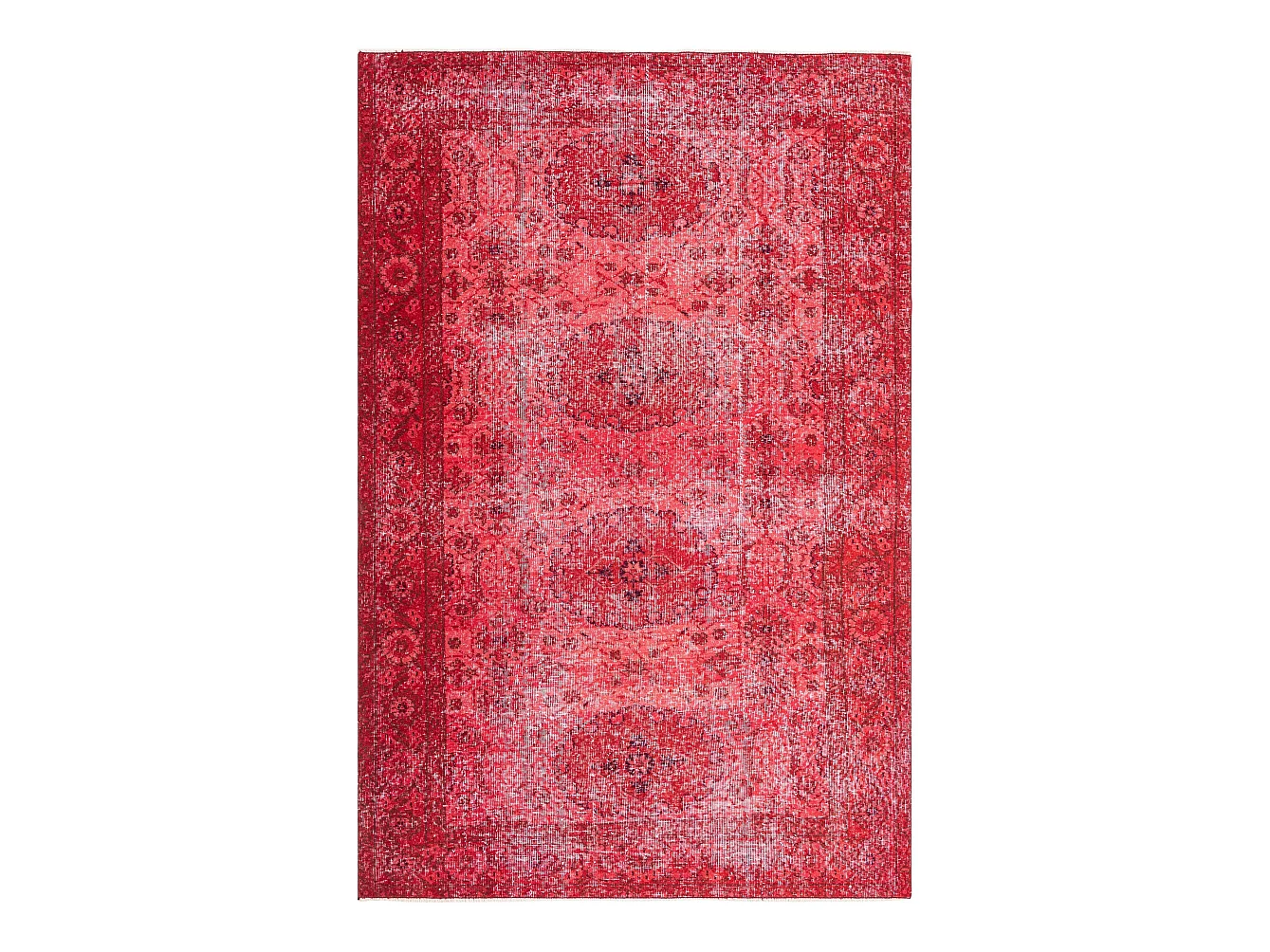 Tapis de laine 165x251 rouge Ultra Vintage