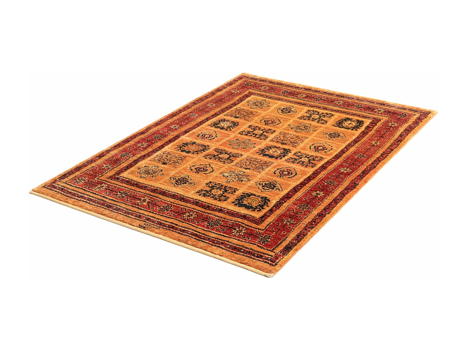 Tapis de laine 106x147 rouge Kashkuli