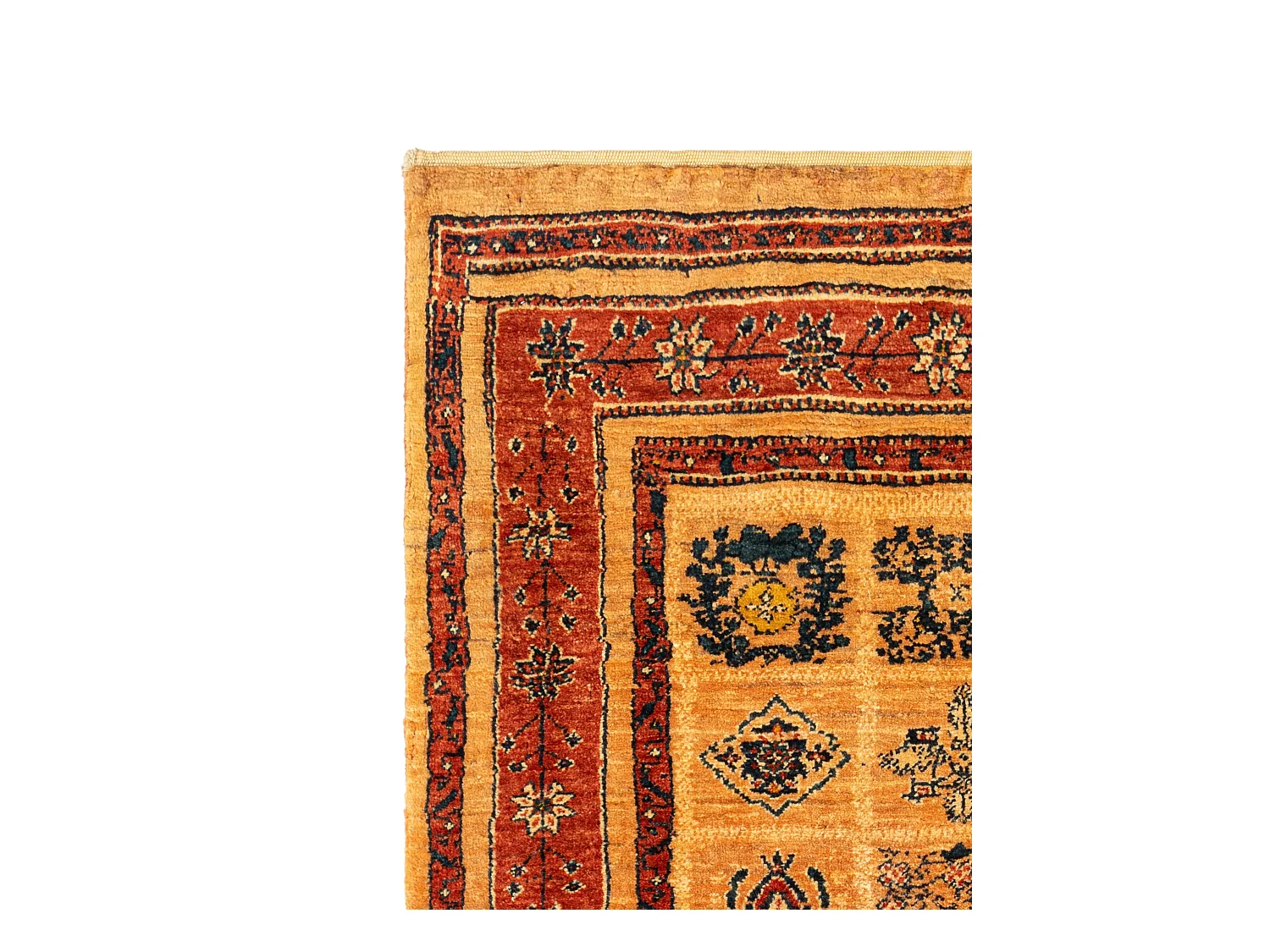 Tapis de laine 106x147 rouge Kashkuli