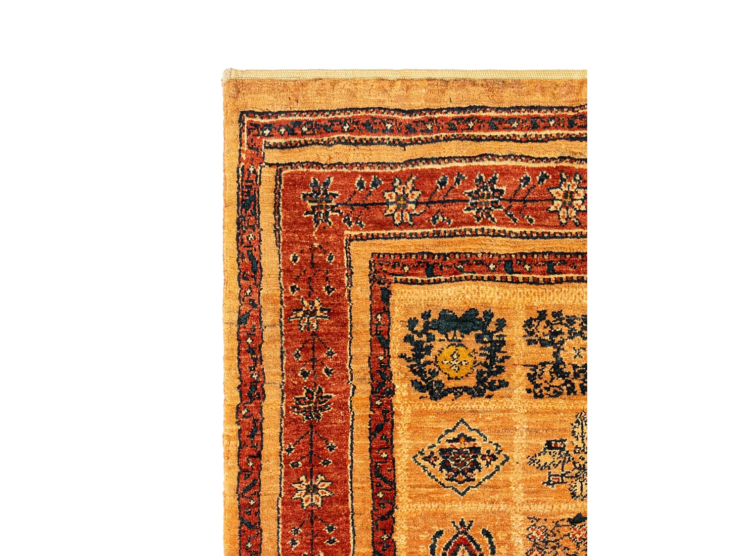 Tapis de laine 106x147 rouge Kashkuli