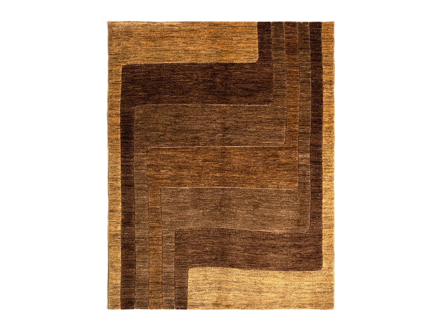 Tapis de laine 155x201 brun Juma