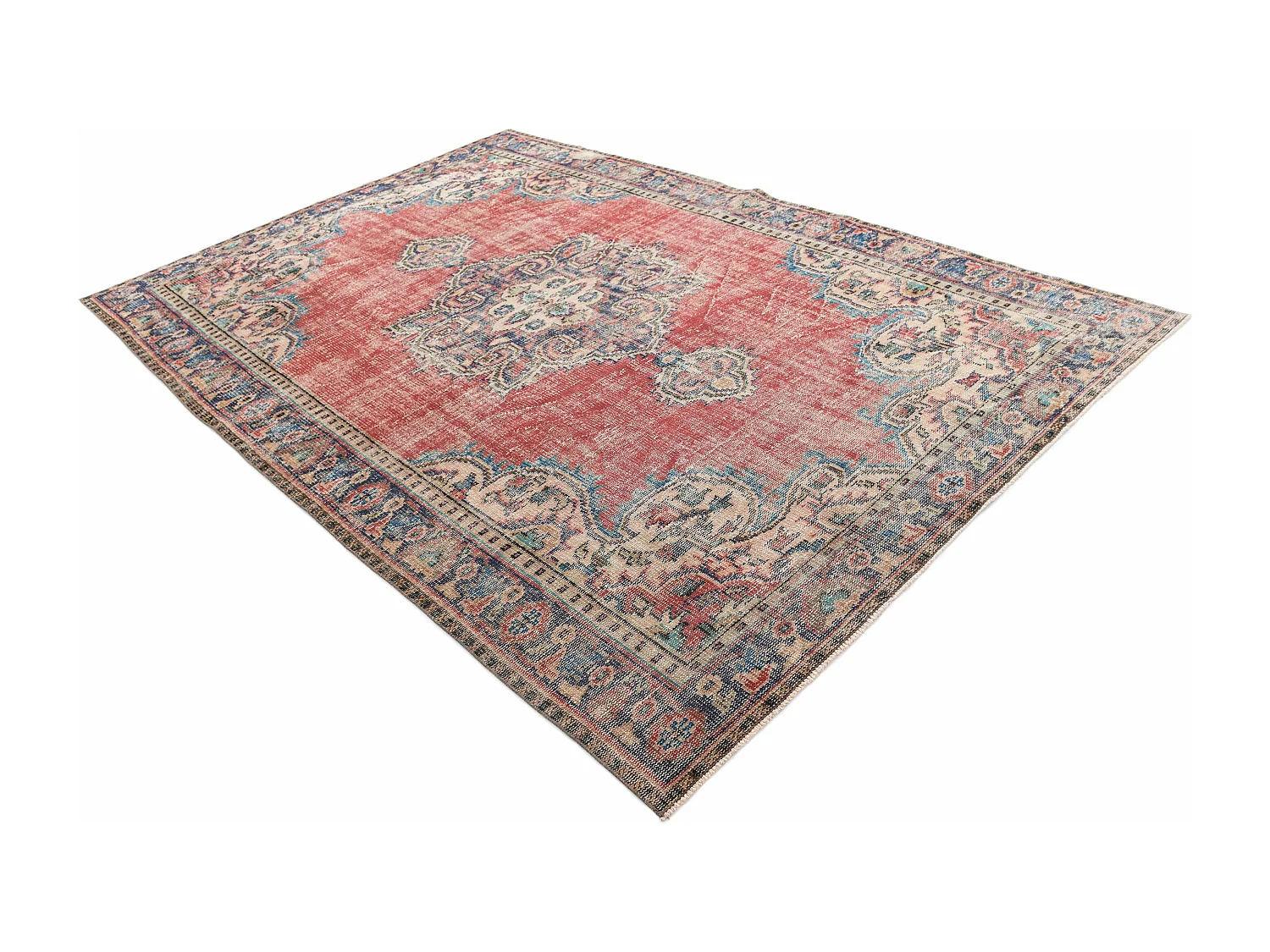 Tapis de laine 196x284 brun Ultra Vintage