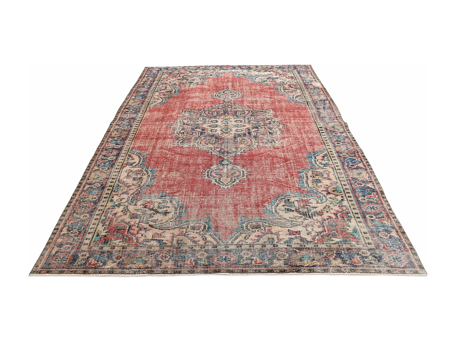 Tapis de laine 196x284 brun Ultra Vintage