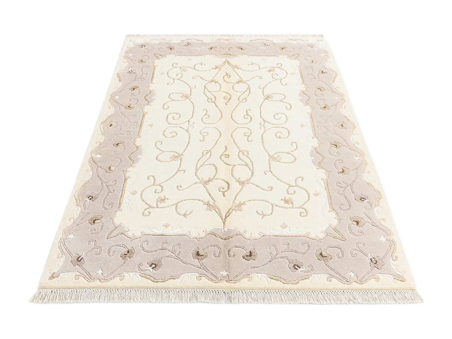 Wollteppich 122x180 Beige Darya