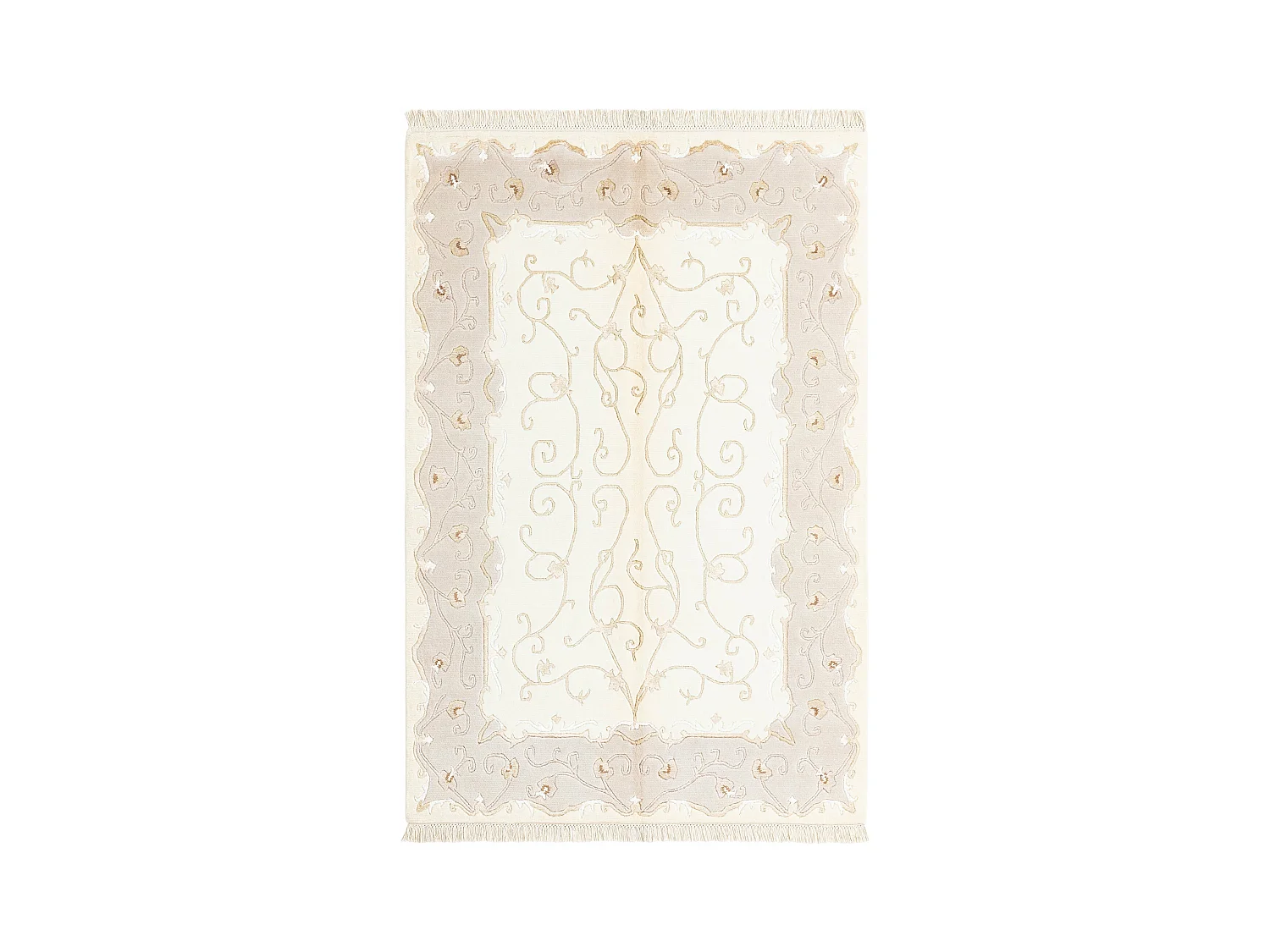 Tapis de laine 122x180 beige Darya