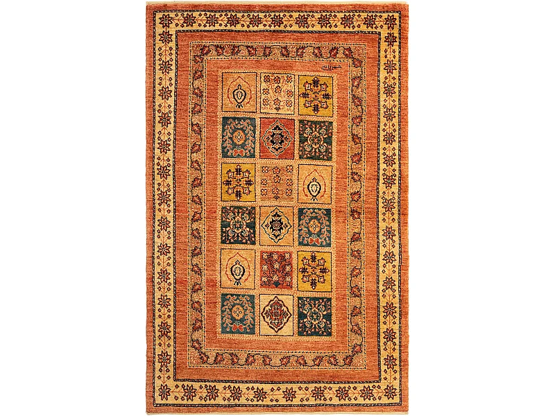 Tapis de laine 106x166 rouge Kashkuli