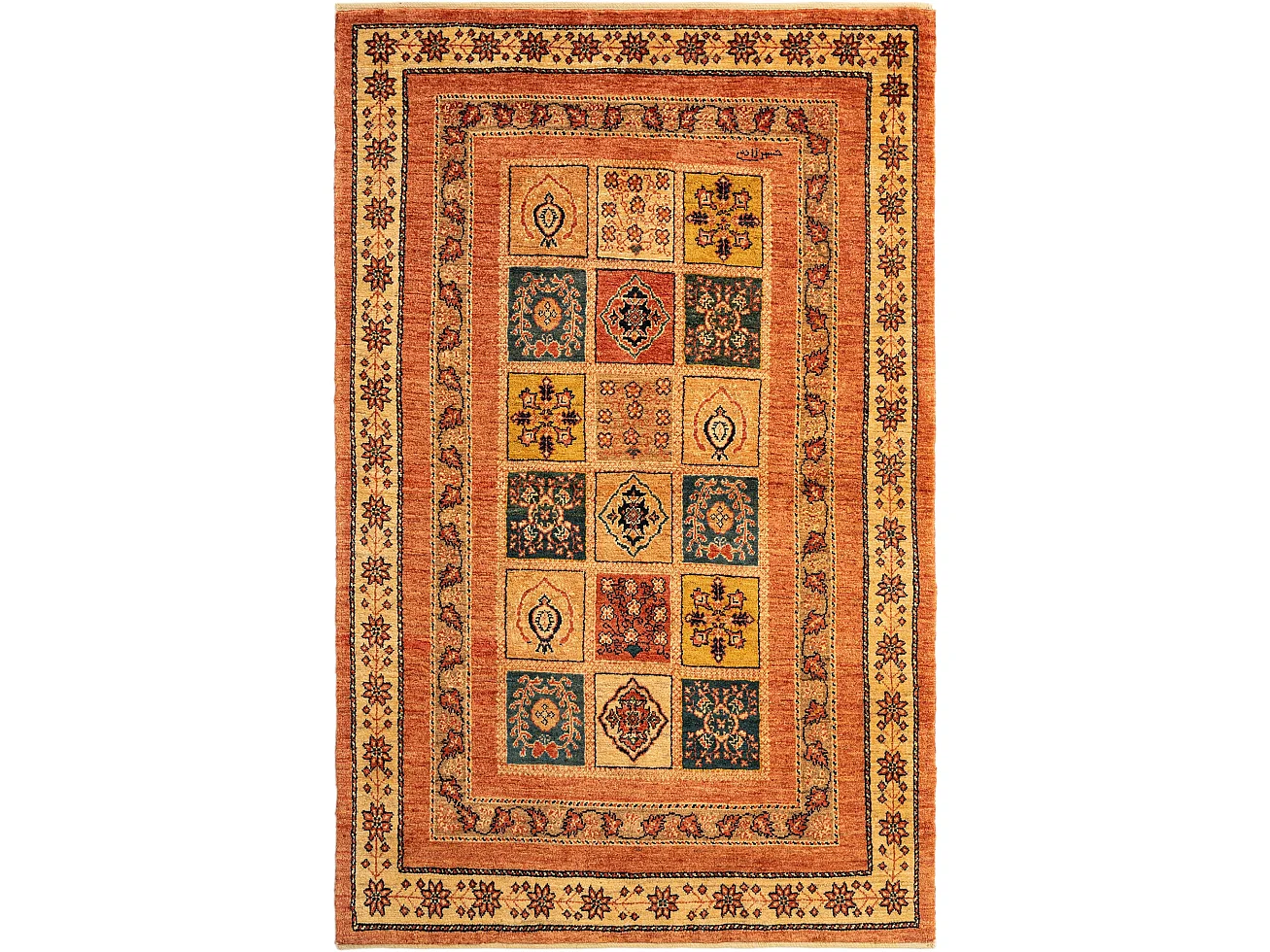 Tapis de laine 106x166 rouge Kashkuli