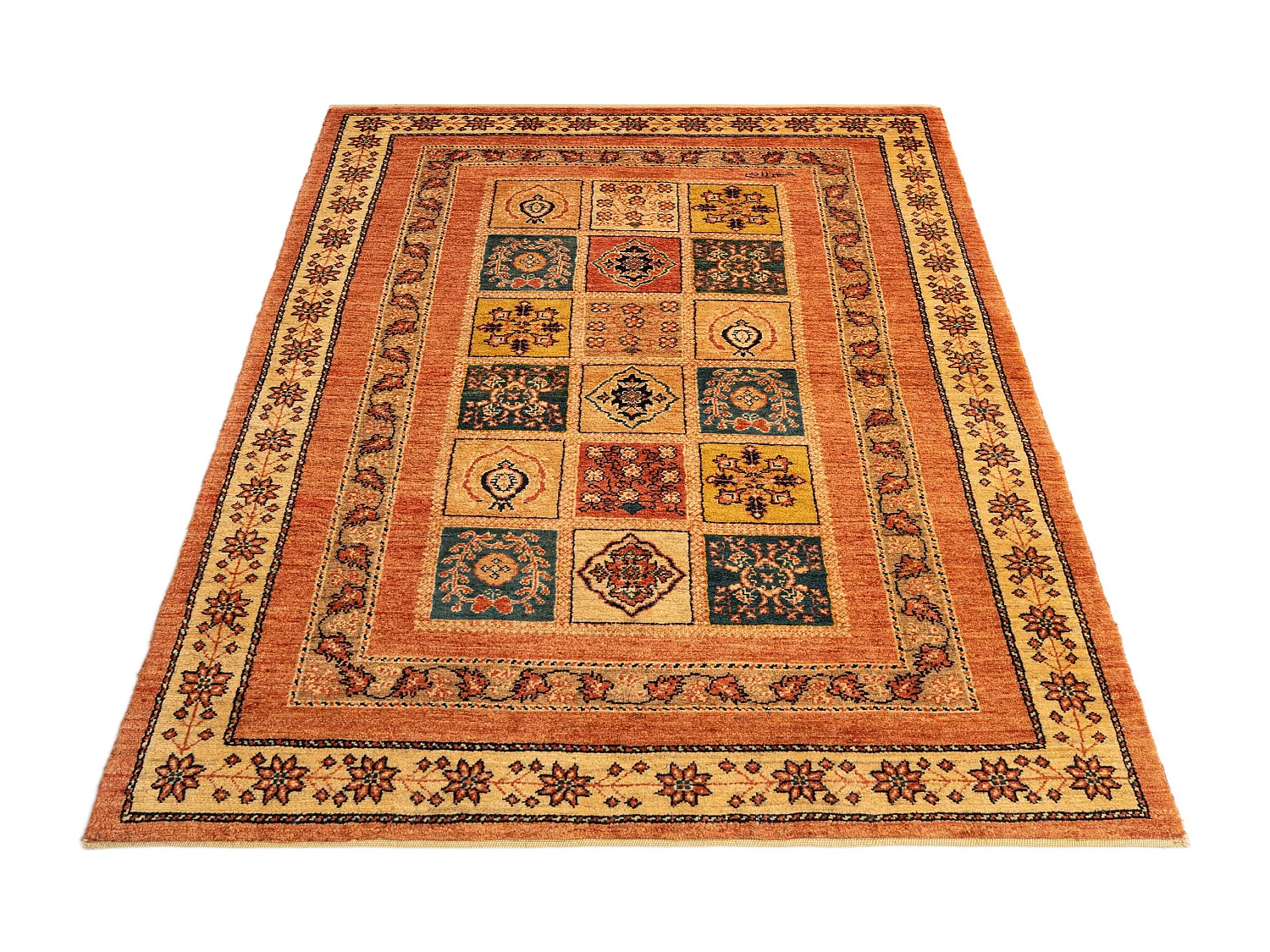 Tapis de laine 106x166 rouge Kashkuli