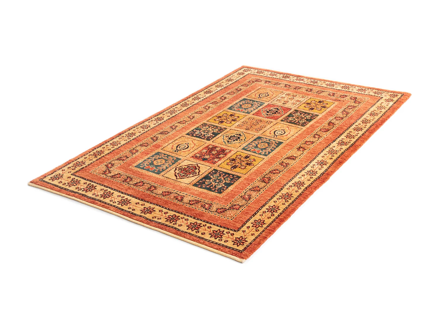 Tapis de laine 106x166 rouge Kashkuli