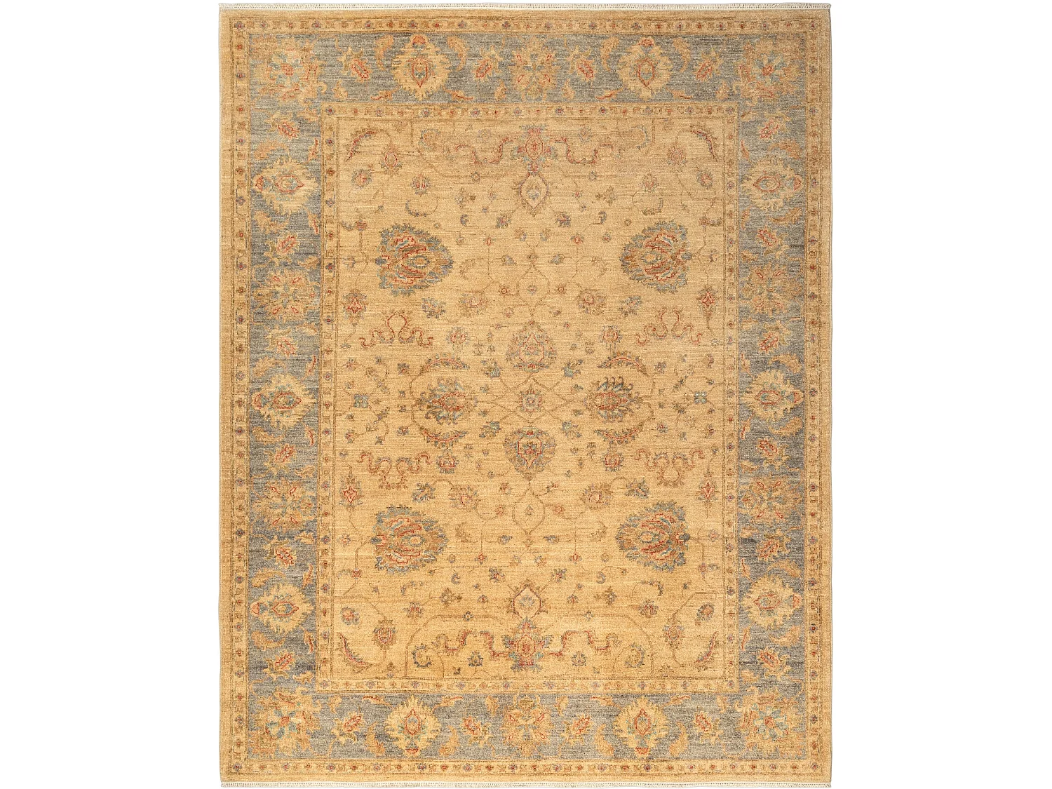 Tapis de laine 198x252 beige Ziegler