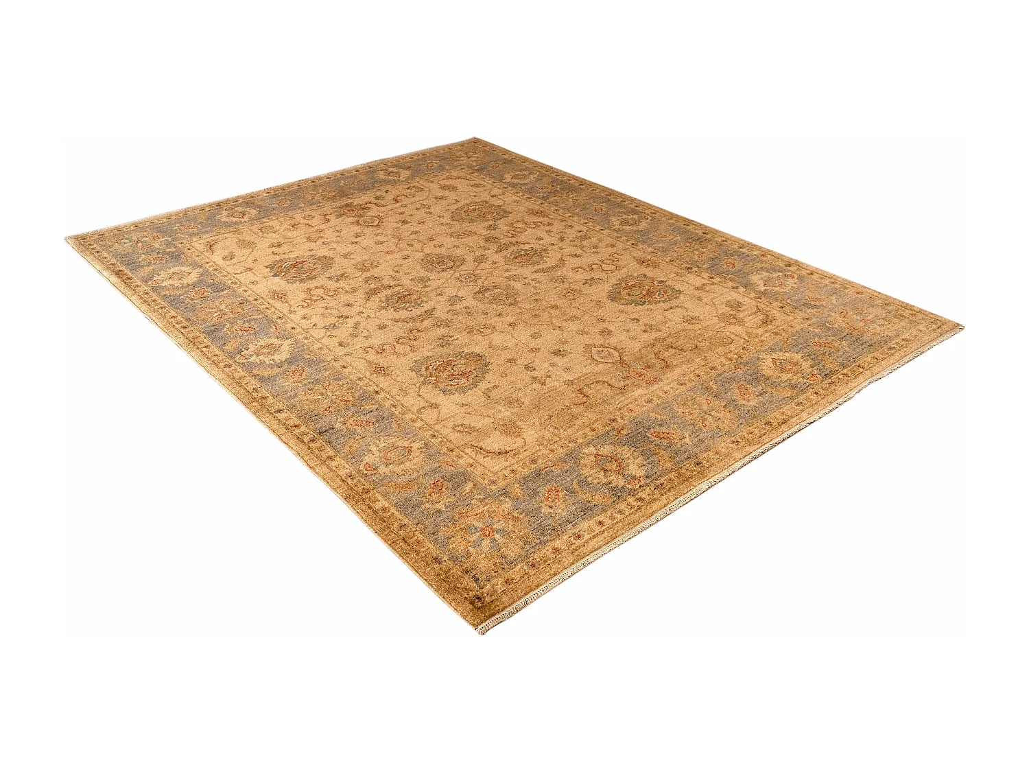 Tapis de laine 198x252 beige Ziegler