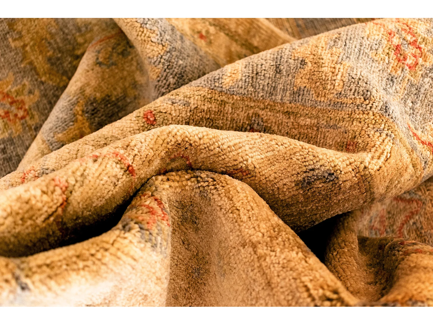 Tapis de laine 198x252 beige Ziegler