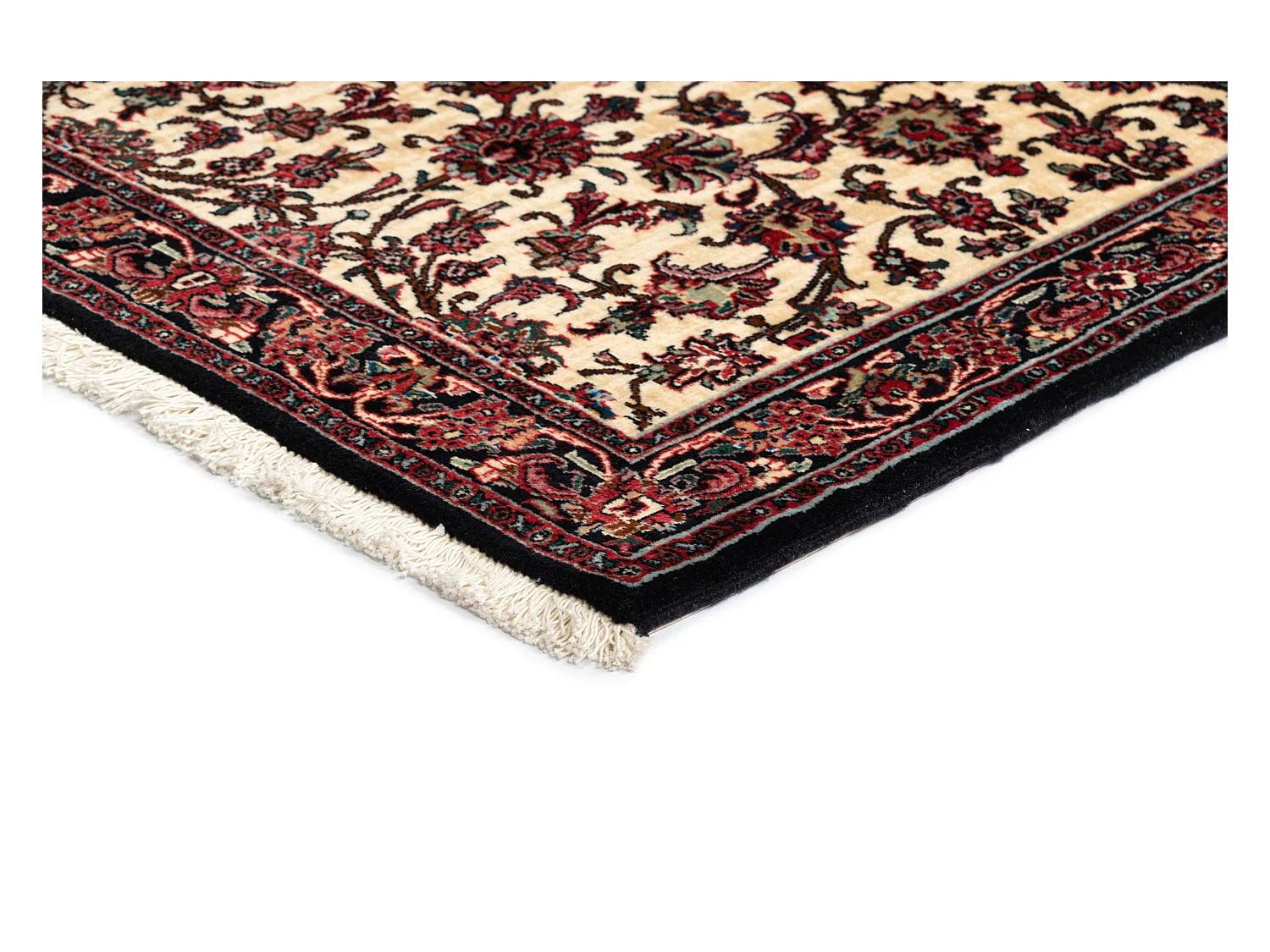 Tappeto per corridoio in lana 70x246 beige Bidjar