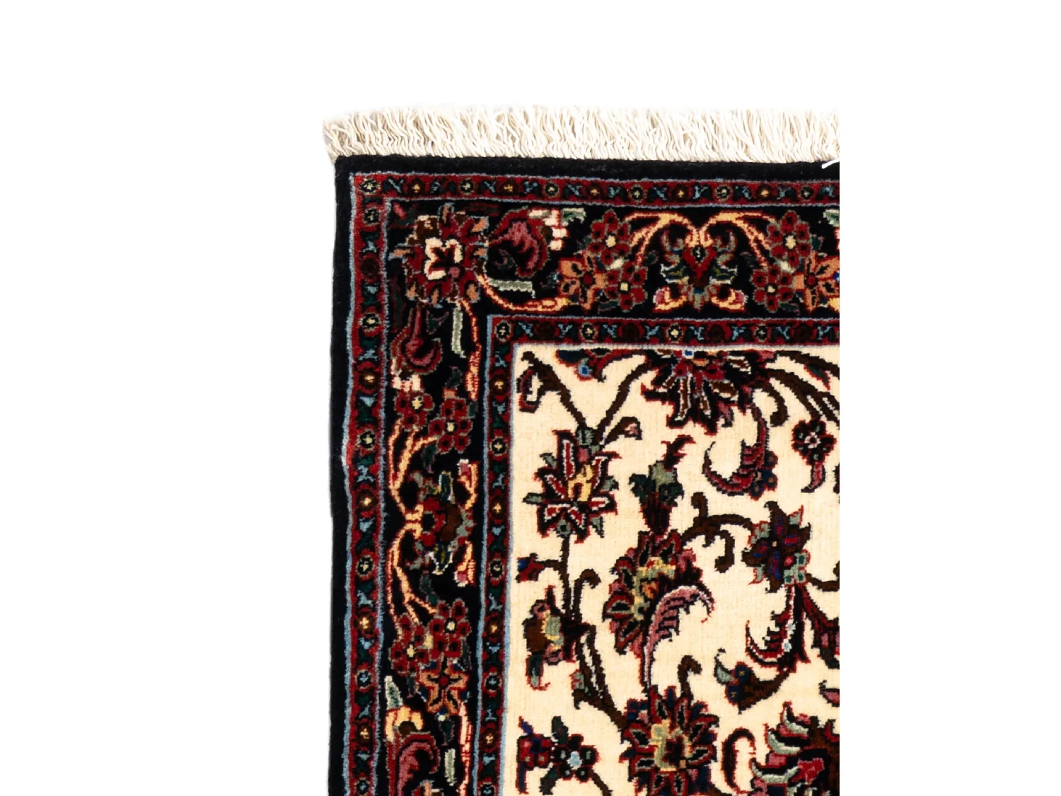 Tappeto per corridoio in lana 70x246 beige Bidjar