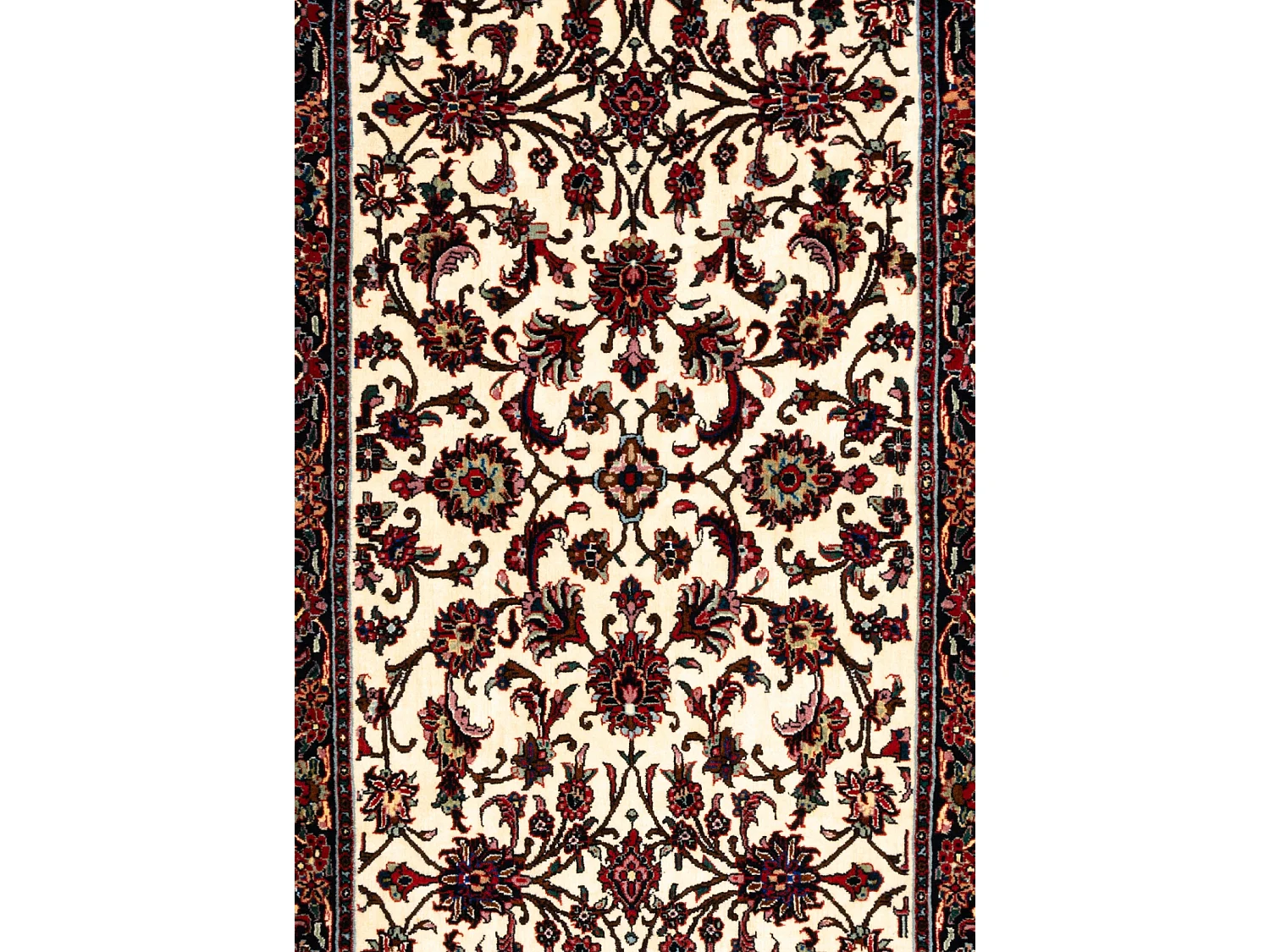 Tappeto per corridoio in lana 70x246 beige Bidjar