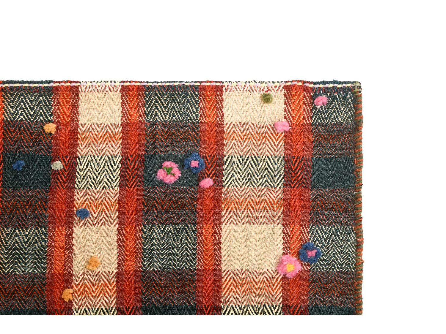 Tapis de laine 141x212 orange Jajim