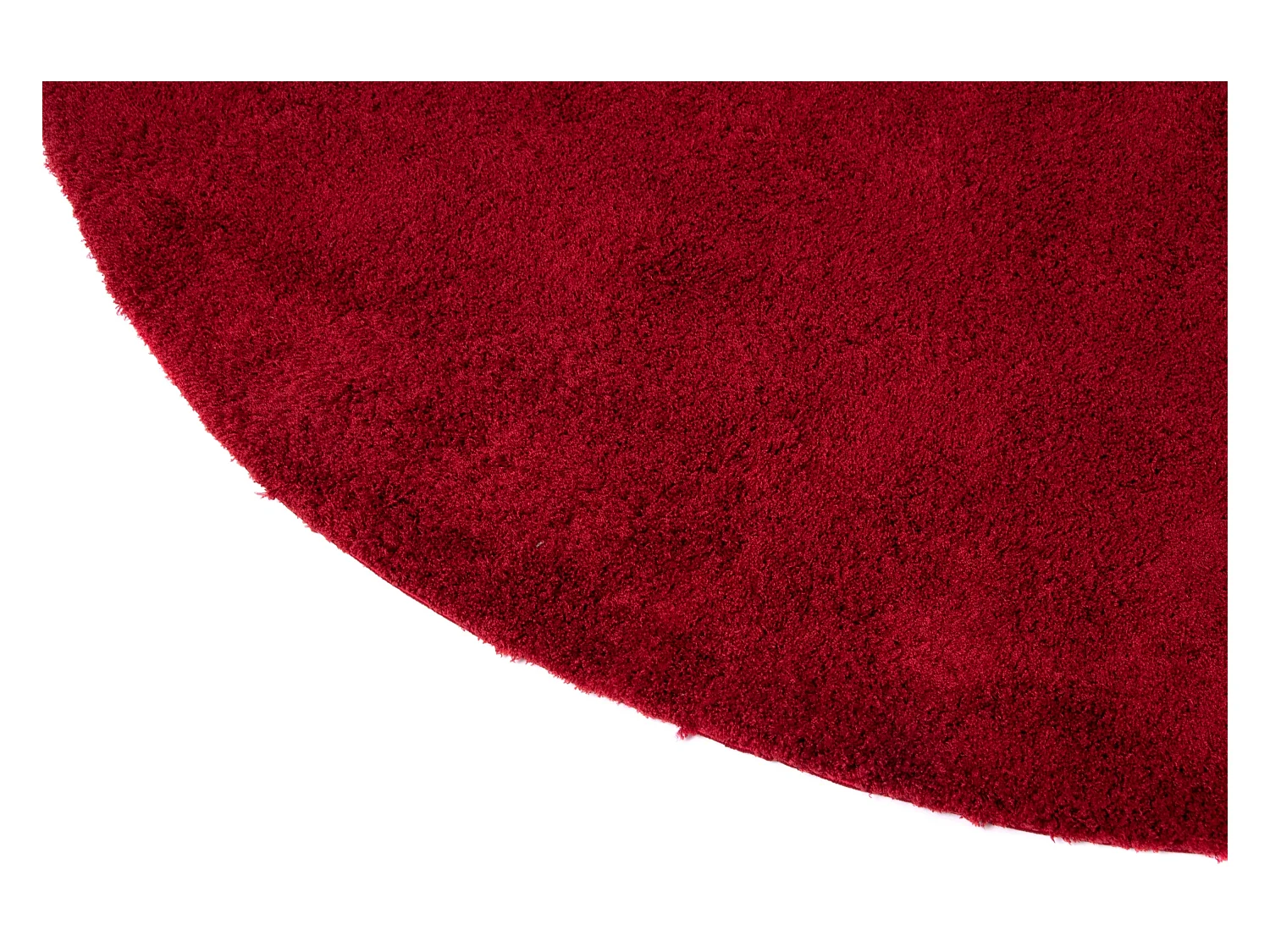 Tapis shaggy 240x240 rouge Luzern