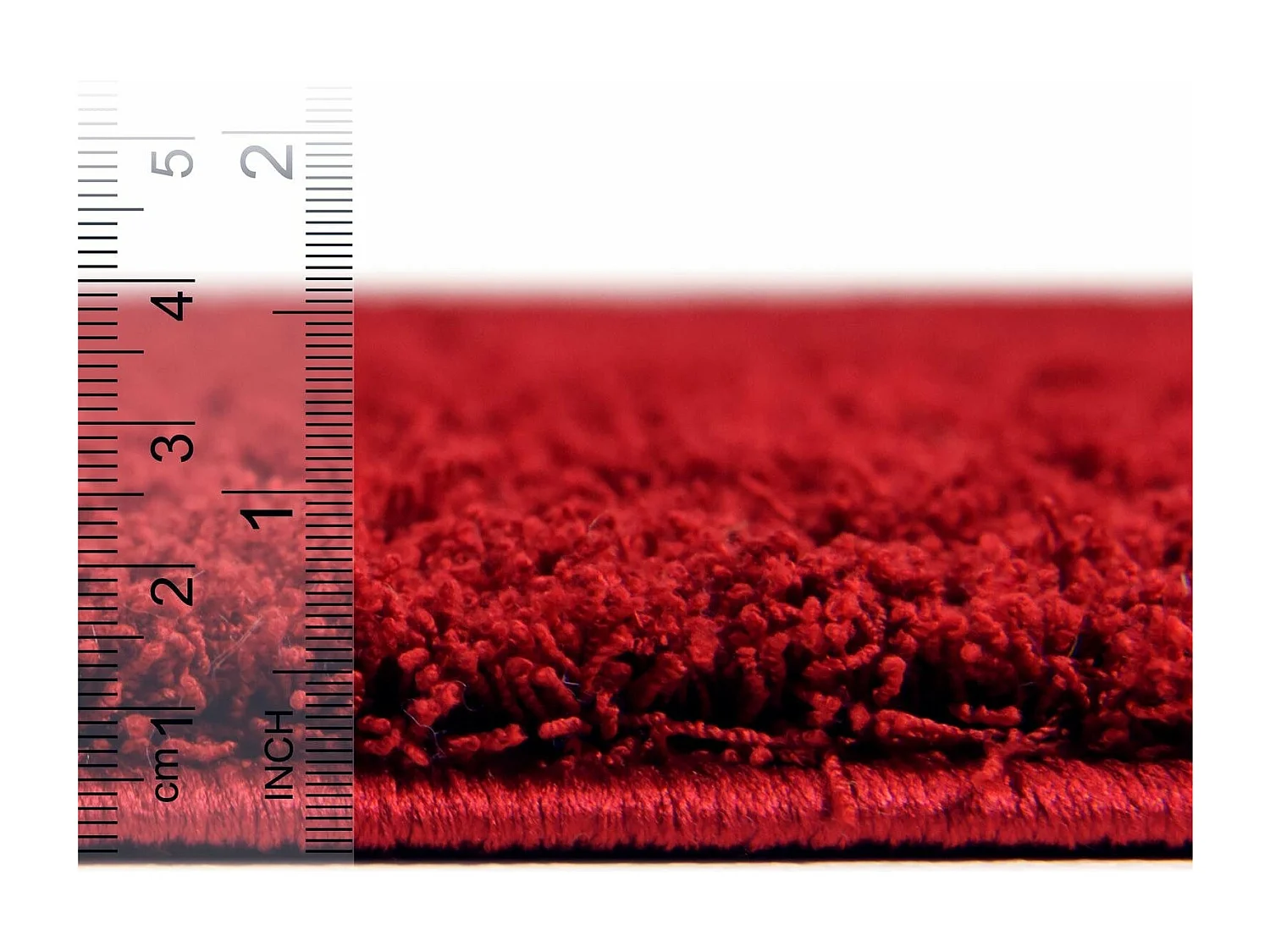 Hoogpolig tapijt 240x240 Rood Luzern