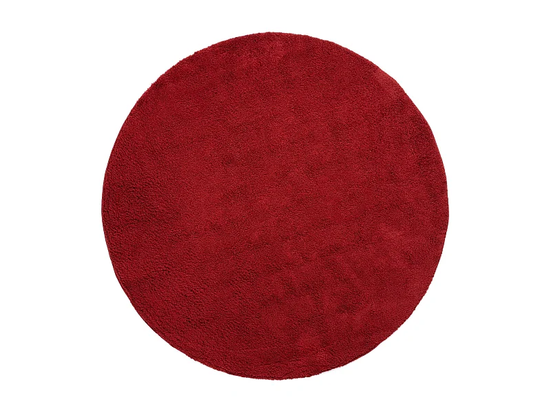 Tapis shaggy 240x240 rouge Luzern