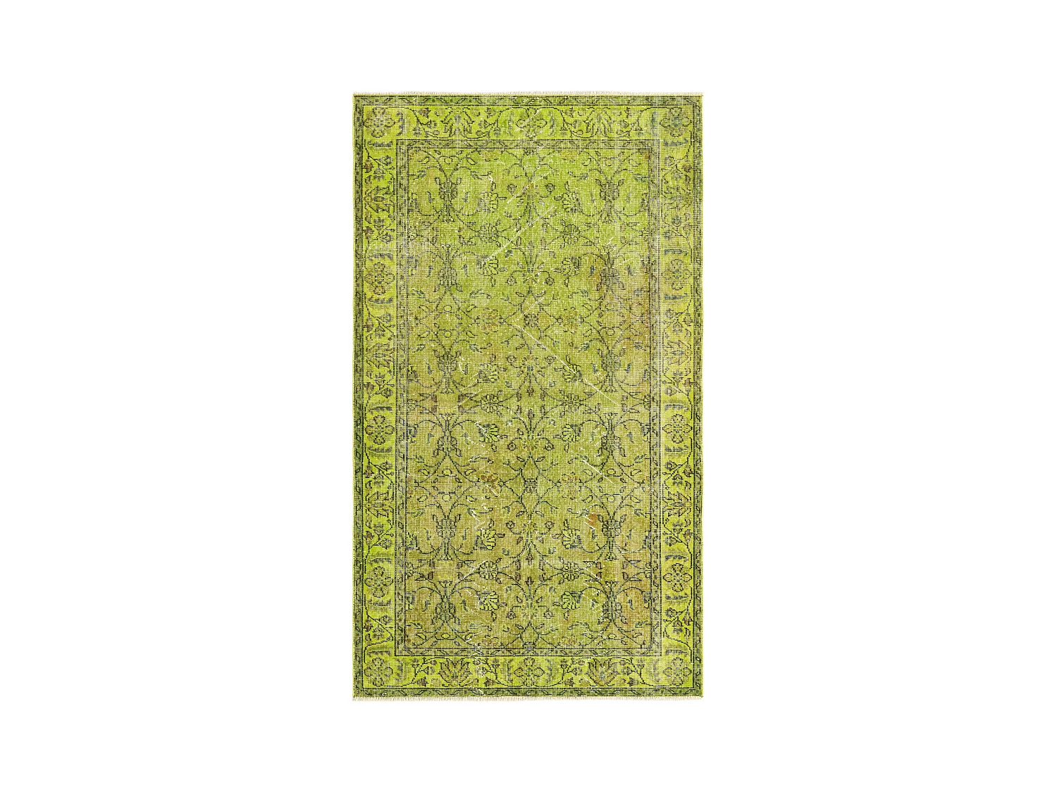 Tapis de laine 114x201 vert Ultra Vintage