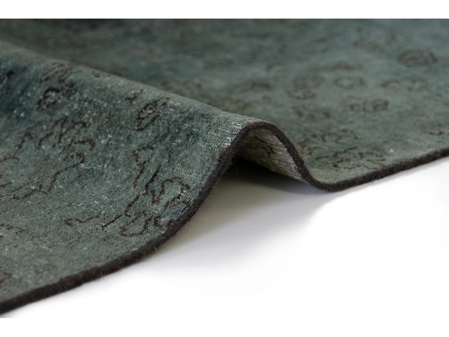 Tapis de laine 190x294 vert Vintage Royal