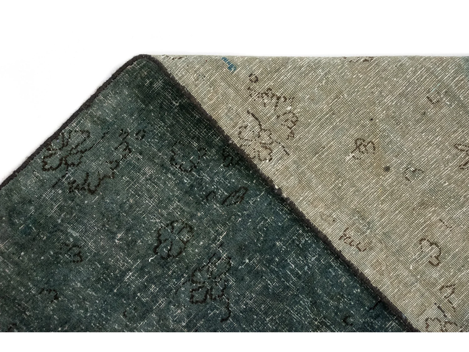 Tapis de laine 190x294 vert Vintage Royal