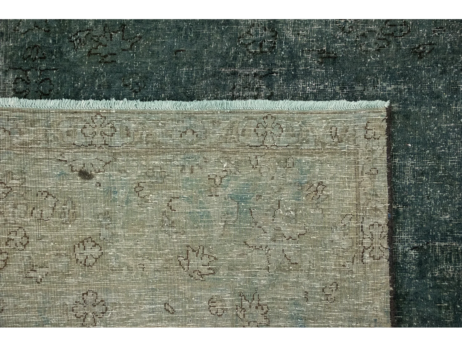 Tapis de laine 190x294 vert Vintage Royal