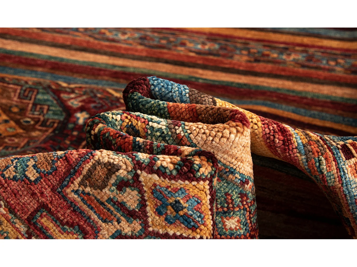 Tapis de laine 175x231 rouge Torkman