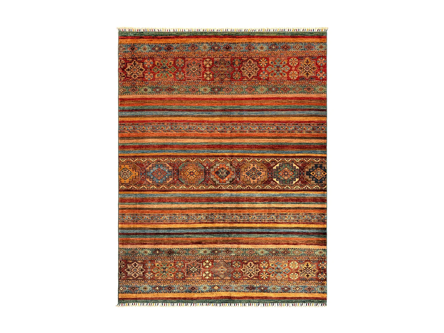 Tapis de laine 175x231 rouge Torkman