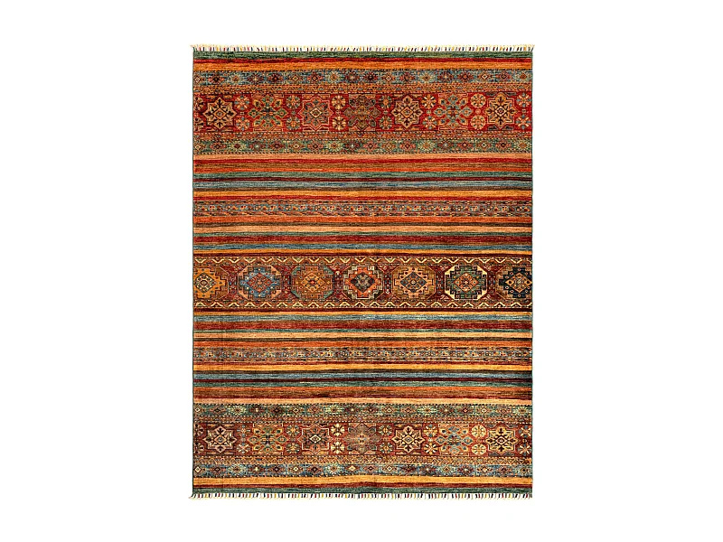 Tapis de laine 175x231 rouge Torkman
