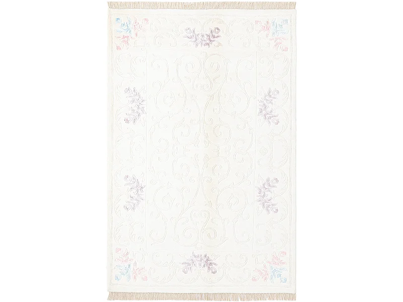 Tapis de laine 119x180 beige Darya
